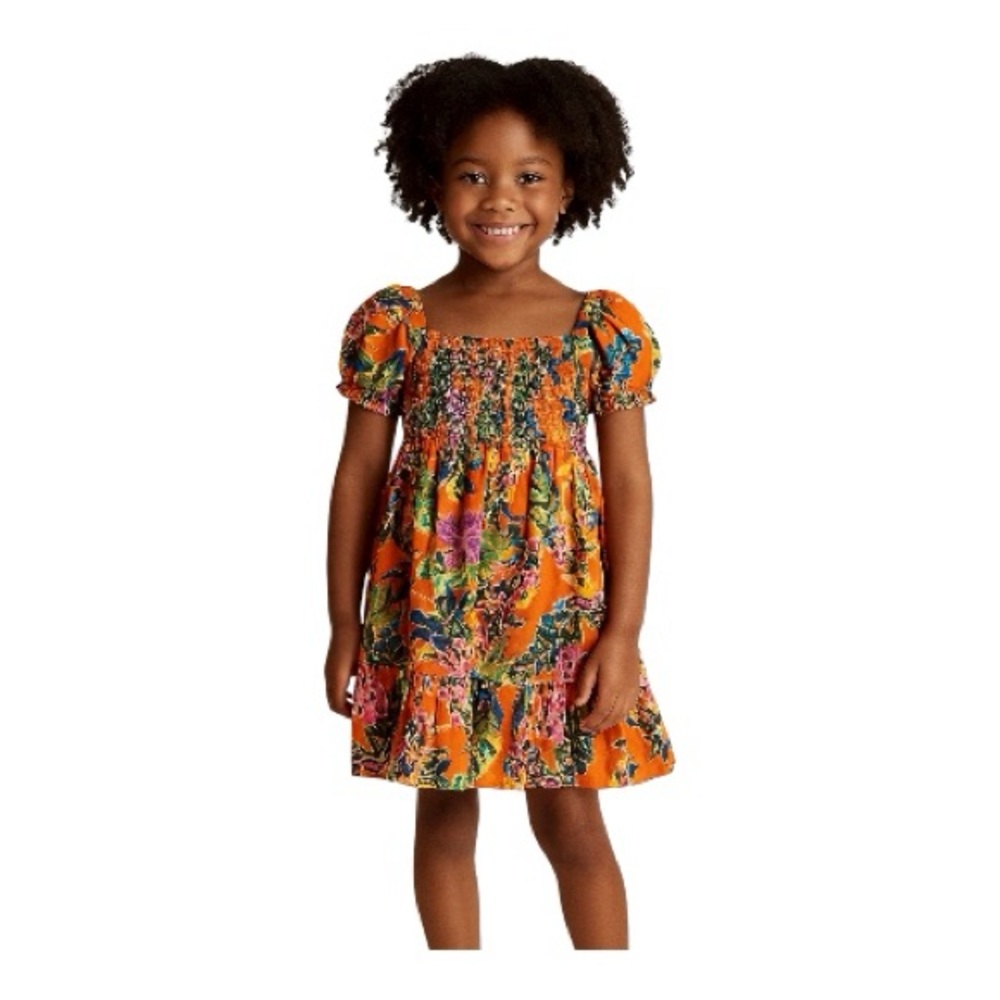 🌸 Ralph Lauren Floral Cotton Dobby Dress – Size 5 – Worn Once 🌸